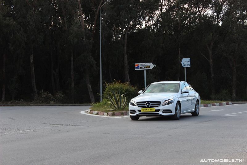 Essai de la nouvelle Mercedes Classe C à Gammarth