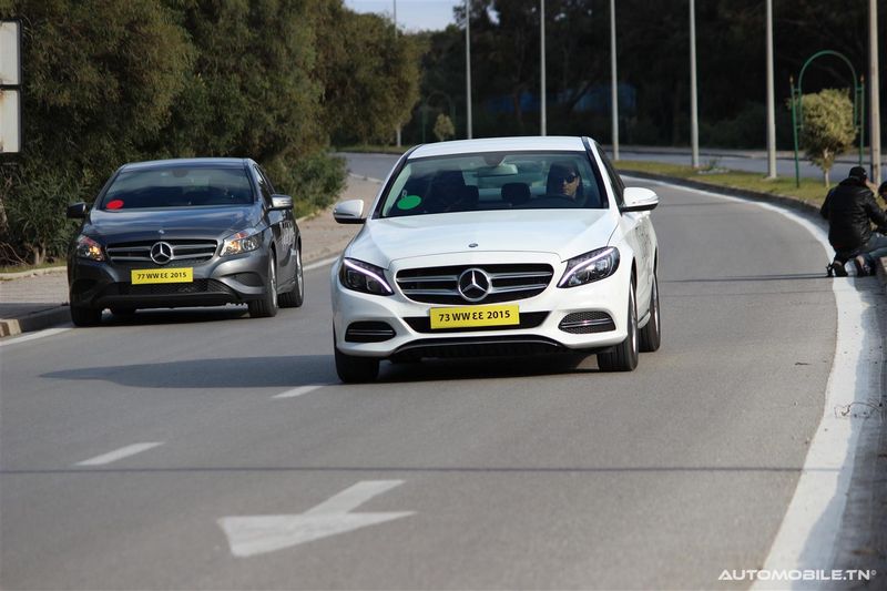 Essai de la nouvelle Mercedes Classe C à Gammarth