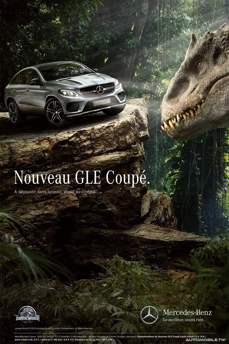 Les véhicules Mercedes-Benz dans Jurassic World