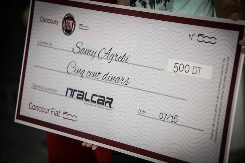 Cérémonie de remise des prix du concours FIAT 500 - ITALCAR