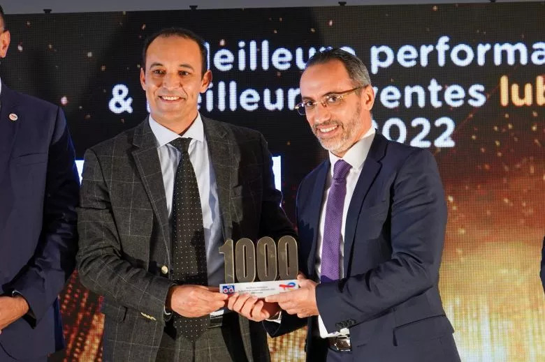 Totalenrgies et AD Tunisie célebrent les 1000 tonnes - Meilleures réalisations et meilleures ventes de lubrifiants 2022
