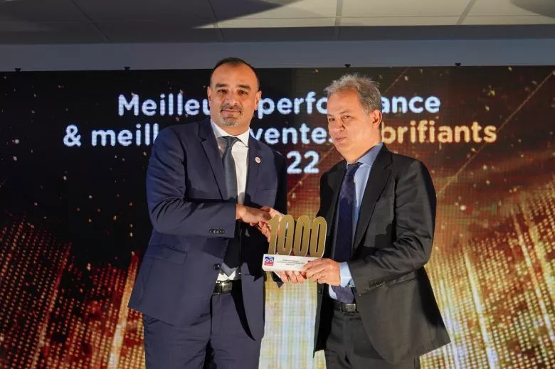 Totalenrgies et AD Tunisie célebrent les 1000 tonnes - Meilleures réalisations et meilleures ventes de lubrifiants 2022