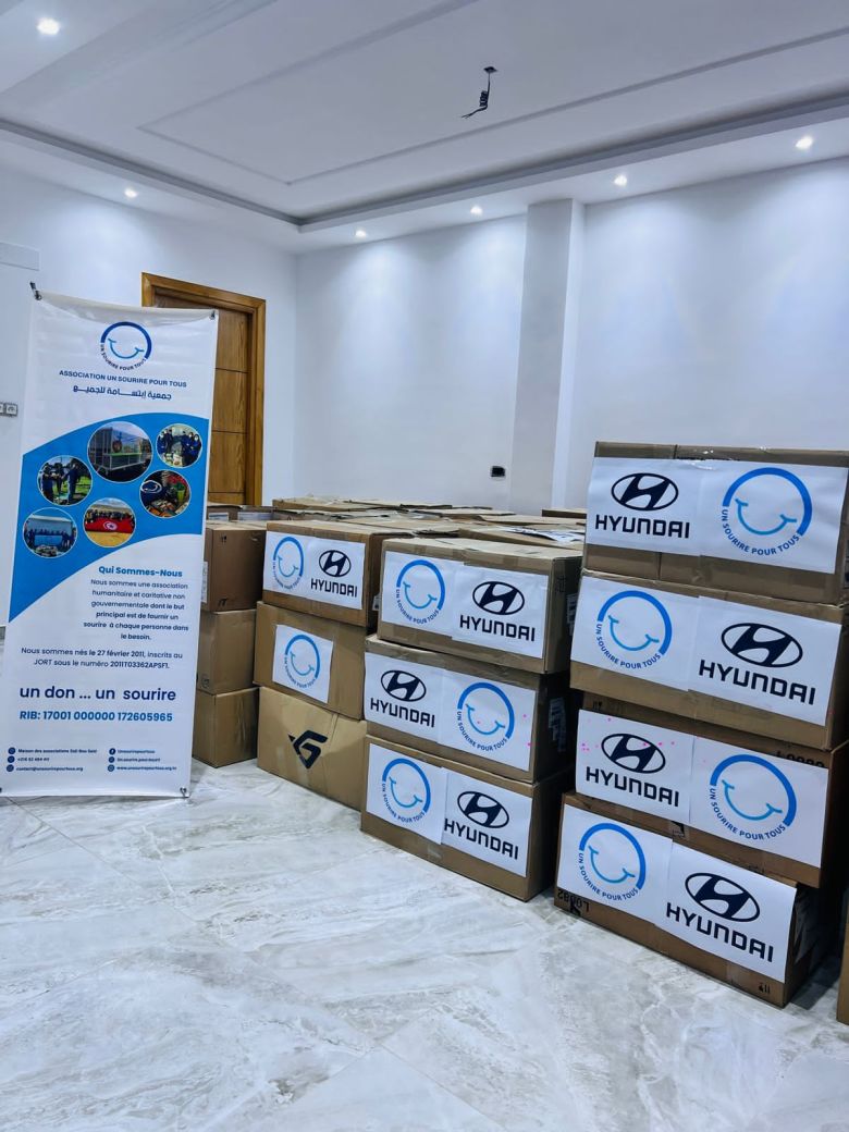 Hyundai Tunisie et l'association Un Sourire Pour Tous ensemble pour le Couffin de Ramadan