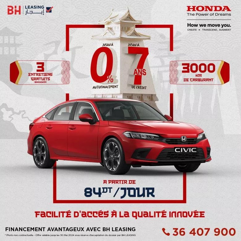 Honda Tunisie et BH Leasing