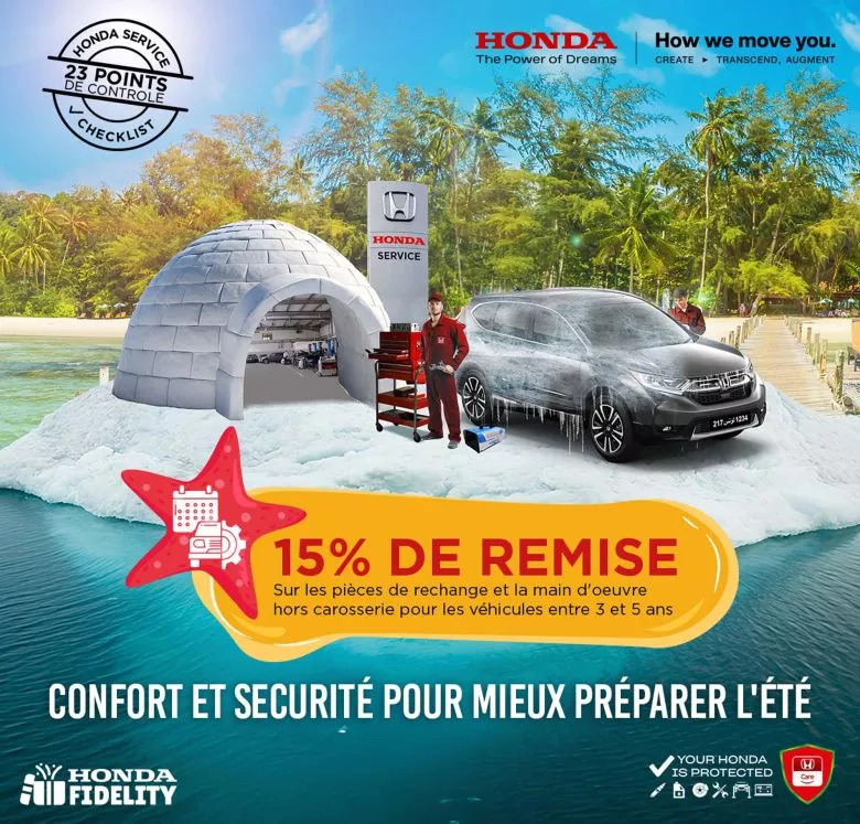 Offre Honda Service Care