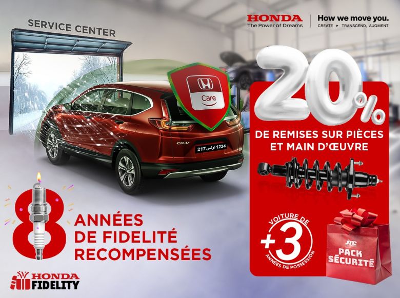 Promo Honda Service 8ème anniversaire