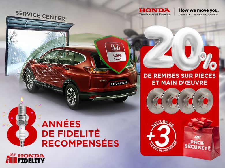 Promo Honda Service 8ème anniversaire