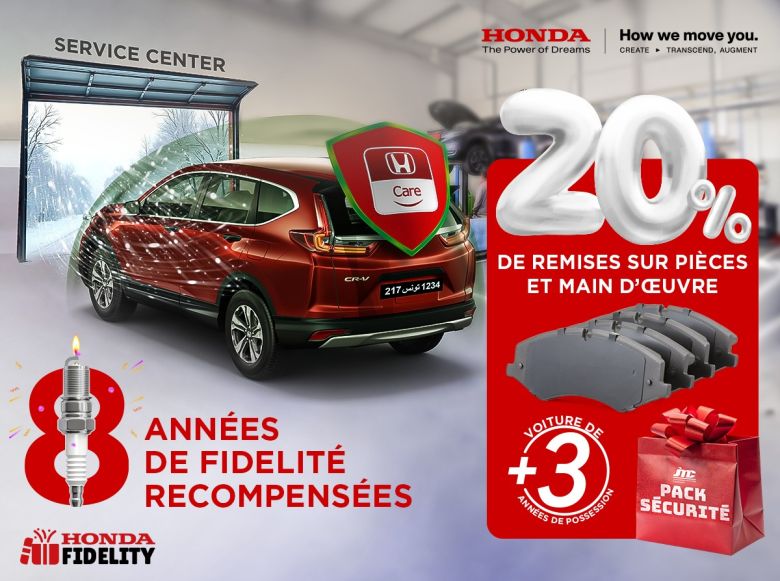 Promo Honda Service 8ème anniversaire