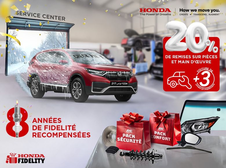 Promo Honda Service 8ème anniversaire