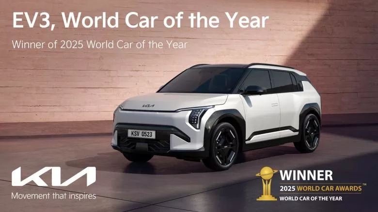 Kia EV3 élu Voiture mondiale de l’année 2025