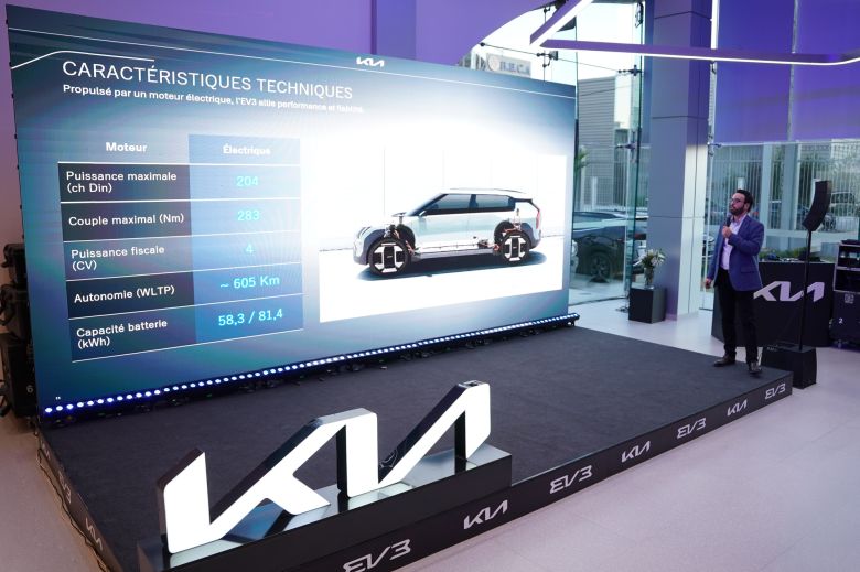 Nouveau SUV Kia EV3 en Tunisie