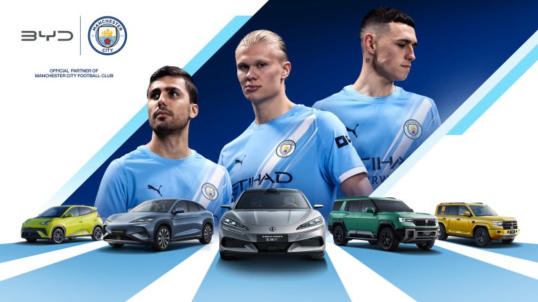 BYD devient partenaire officiel de Manchester City